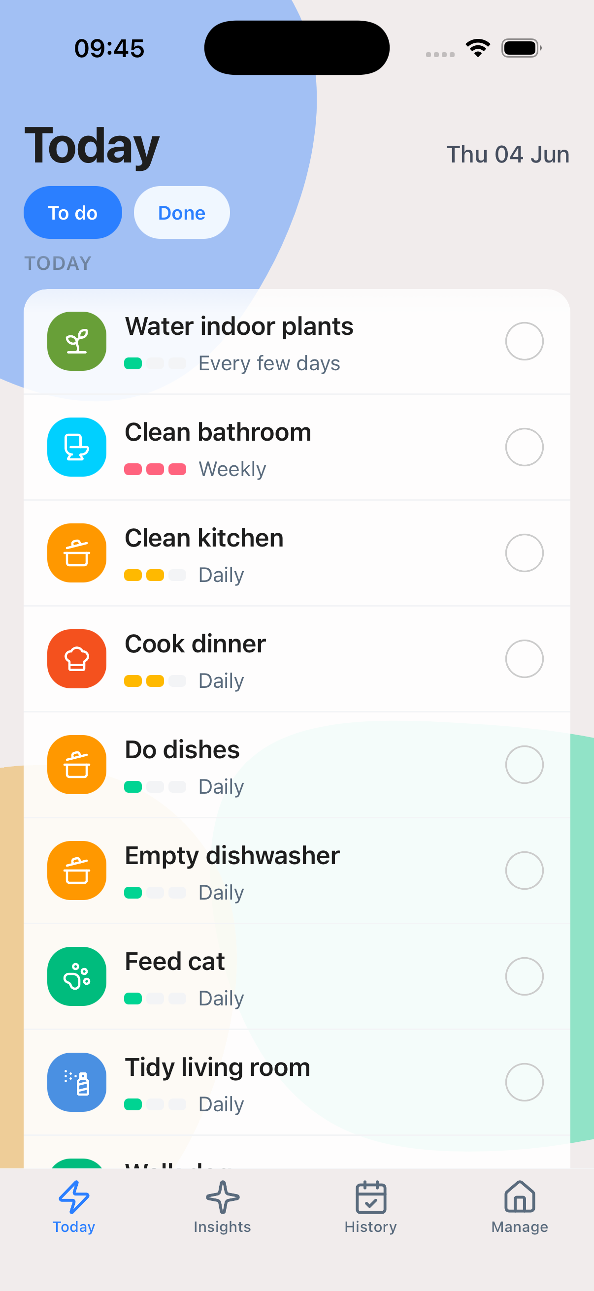 ChoreZap Today – shared chore list
